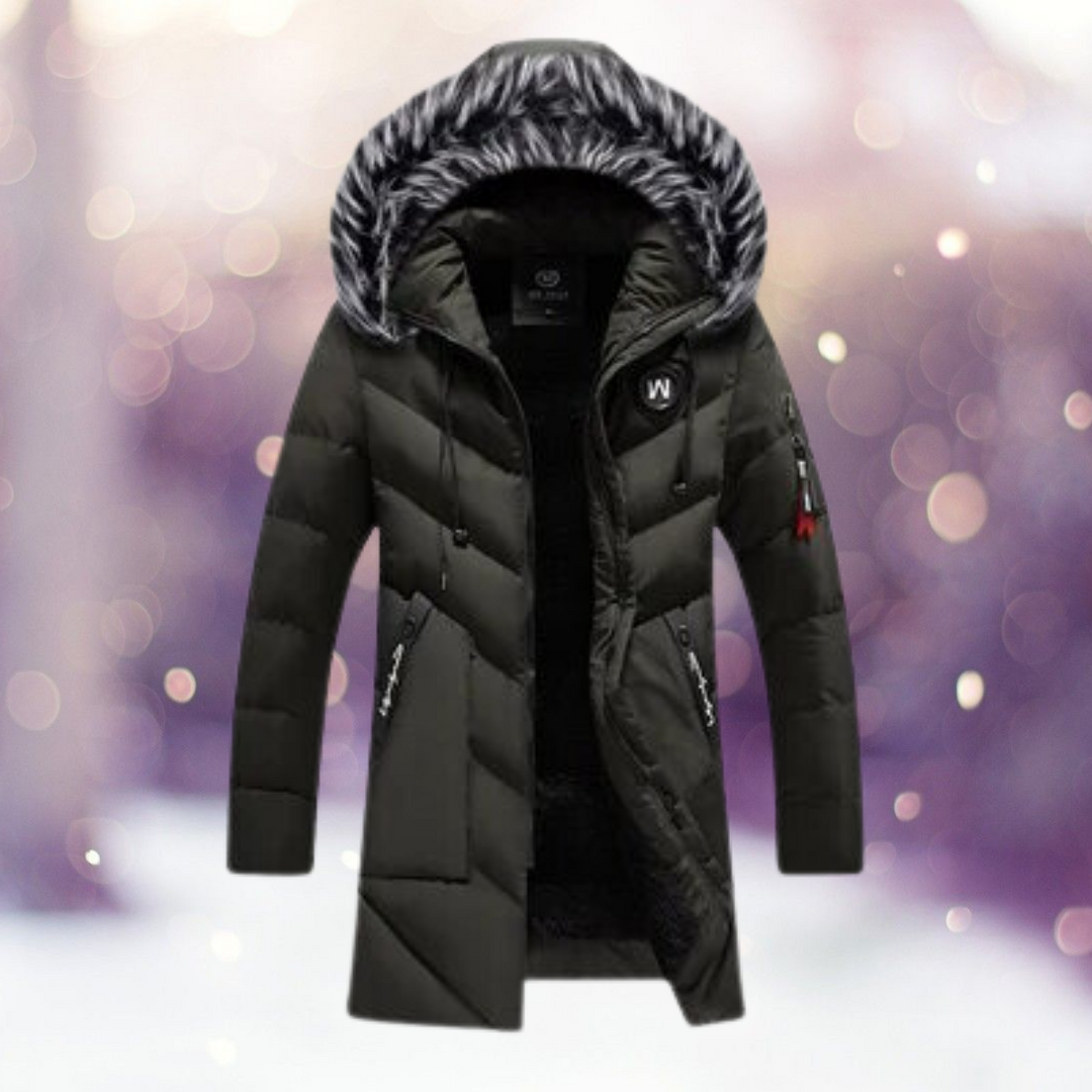 R&B | Parka Jack - stilvolle isolierte Damen Außenjacke mit Kunstpelzkapuze