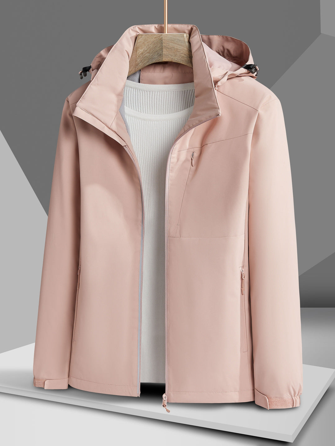 R&B | Wasserdichter Winter-Casual mit Kapuze und Fleece-Futter für Frauen Ideal für Herbst und Winter