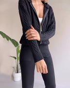 R&B | Lässiger Twist-Jacquard-Zweiteiler