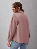 R&B | Locker Schulter Shacket mit Taschen