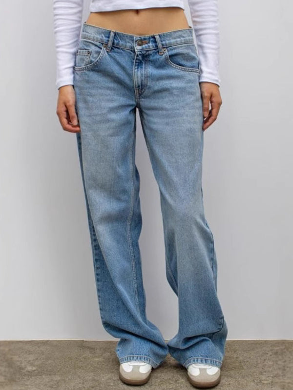 R&B | Retro Leoparden Print Stern Boyfriend Jeans