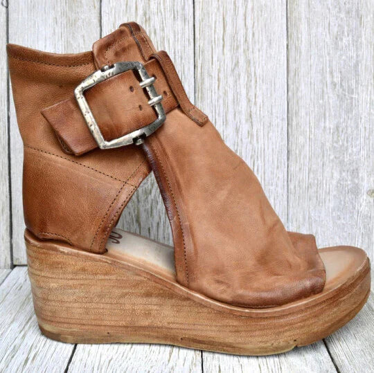 Boho-Keilabsatzsandalen für Damen