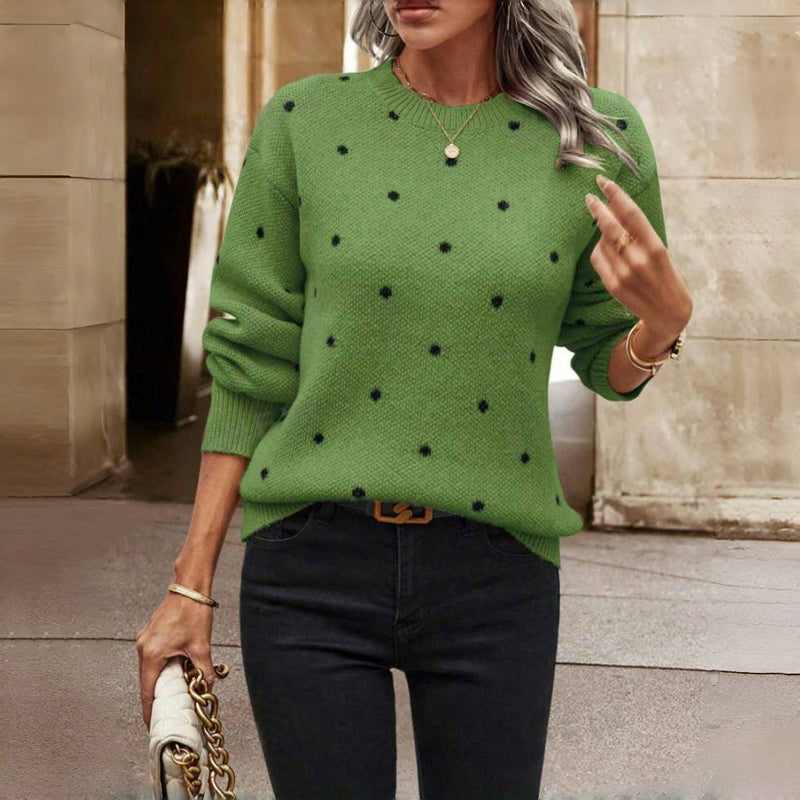 R&B | Strickpullover mit Polka Dots