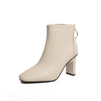 Elegante Casual-Lederstiefeletten für Damen R&B