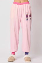 R&B | Weihnachtsmann Pailletten Freizeit Sweatshirt und elastische Taillen lockere Taschenhose Set