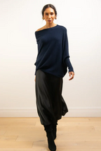 R&B | Asymmetrisch Drapierter Pullover