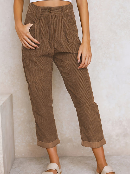 R&B | Damen Stoffhose mit Geradem Bein für Eleganten Stil