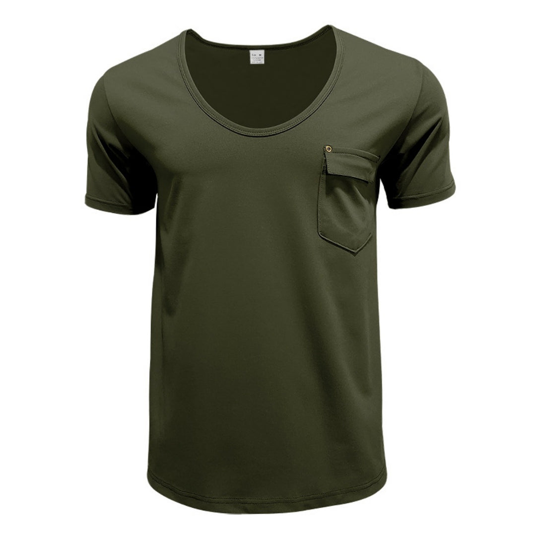 R&B | T-Shirt mit V-Ausschnitt in Übergröße