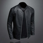 R&B | Klassischer Stil Kunstleder Bikerjacke für Männer