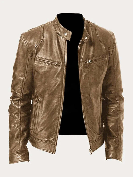 R&B | Herren Klassische Lederjacke