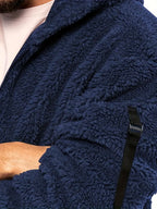 R&B Teddyjacke mit Reißverschluss für Männer