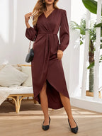 R&B | Elegante Midi Wickelkleid