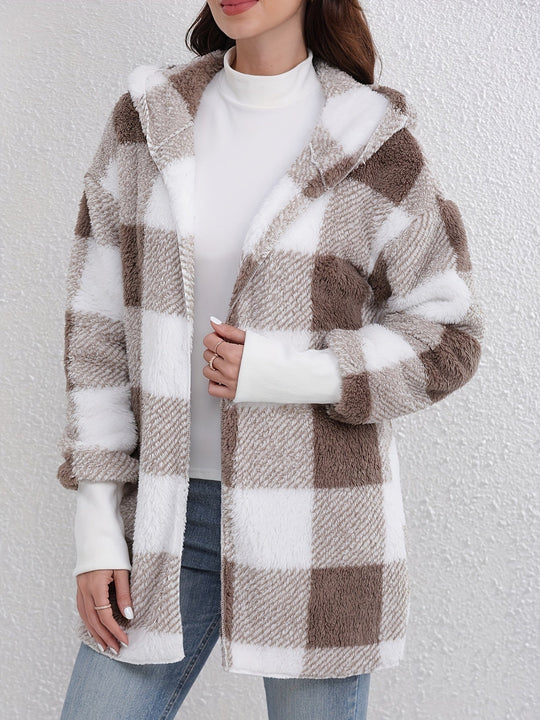 R&B | Kapuzen Offene Lange Ärmel Gemütliche Jacke für Frauen