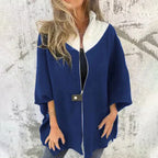 R&B | Bicolor-Langjacke für elegante Lagenlooks