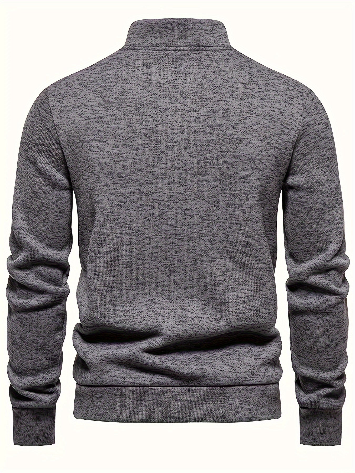 R&B | Strickpullover mit Knöpfen und Hohem Kragen Bequem und Warm Acryl