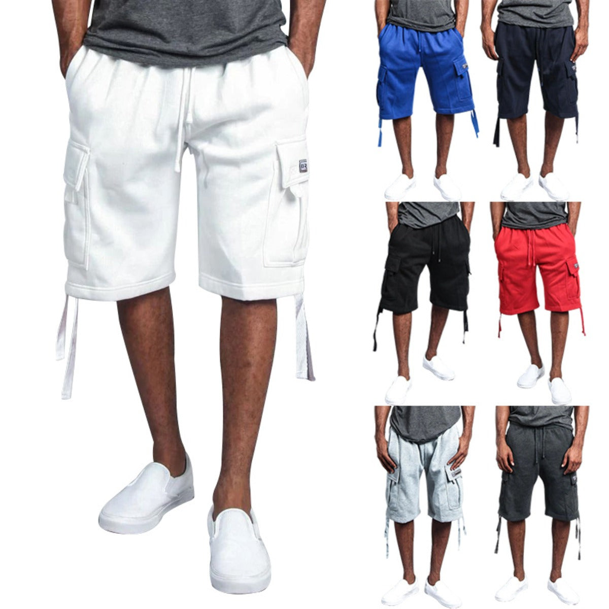 R&B | Gerade Shorts mit mehreren Taschen