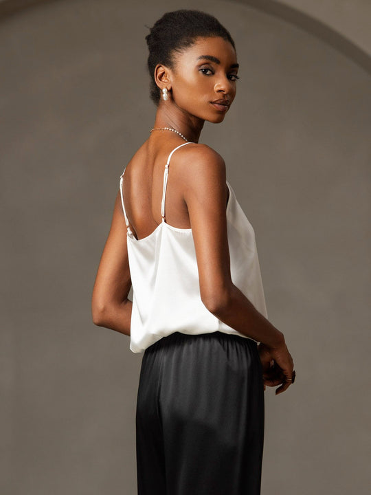 R&B | Seide Entspannt Spaghettiträger Camisole Top