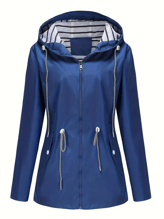 R&B | Regenjacke - Wasserdicht mit Kapuze - Verstellbare Passform - Praktische Taschen