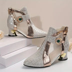modische Damen-Schuhe, luftiges Mesh mit Kristallverzierung. Heidi Mode Heidi Mode
