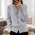R&B | Strickjacke mit Herzknopf-Akzenten