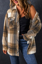 R&B | Lang Karierte Shirtjacke Baumwollmischung Zeitlos und Vielseitig