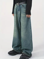 R&B | Weinlese Upcycle Baggy Jeans Mit AusgR&Bleichtem Effekt