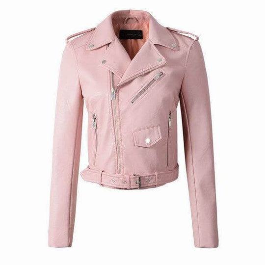R&B | Damen gewaschenes PU Lederjacke