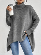R&B | langer Rollkragenpullover für den täglichen Komfort