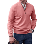 R&B | Klassischer Halb-zip Pullover für Männer Baumwolle Komfortabel und Warm