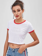 R&B | Slim Fit farblich passende kurze Ärmel