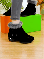 Leder-Stiefeletten mit Mittelabsatz R&B R&B