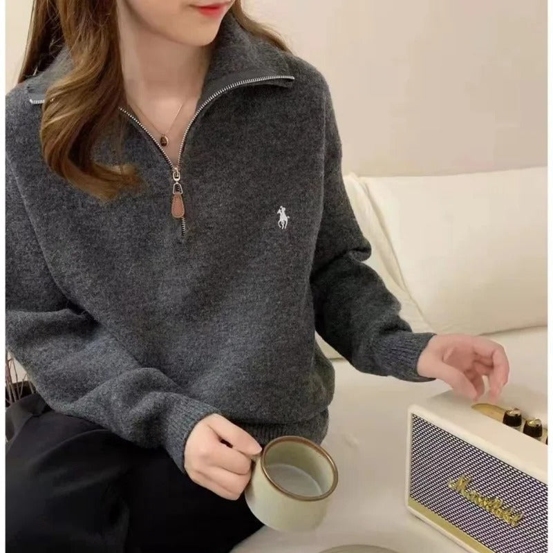 R&B | Bequemer Pullover mit Reißverschluss