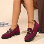 Damen-Loafer mit Metallkette R&B R&B