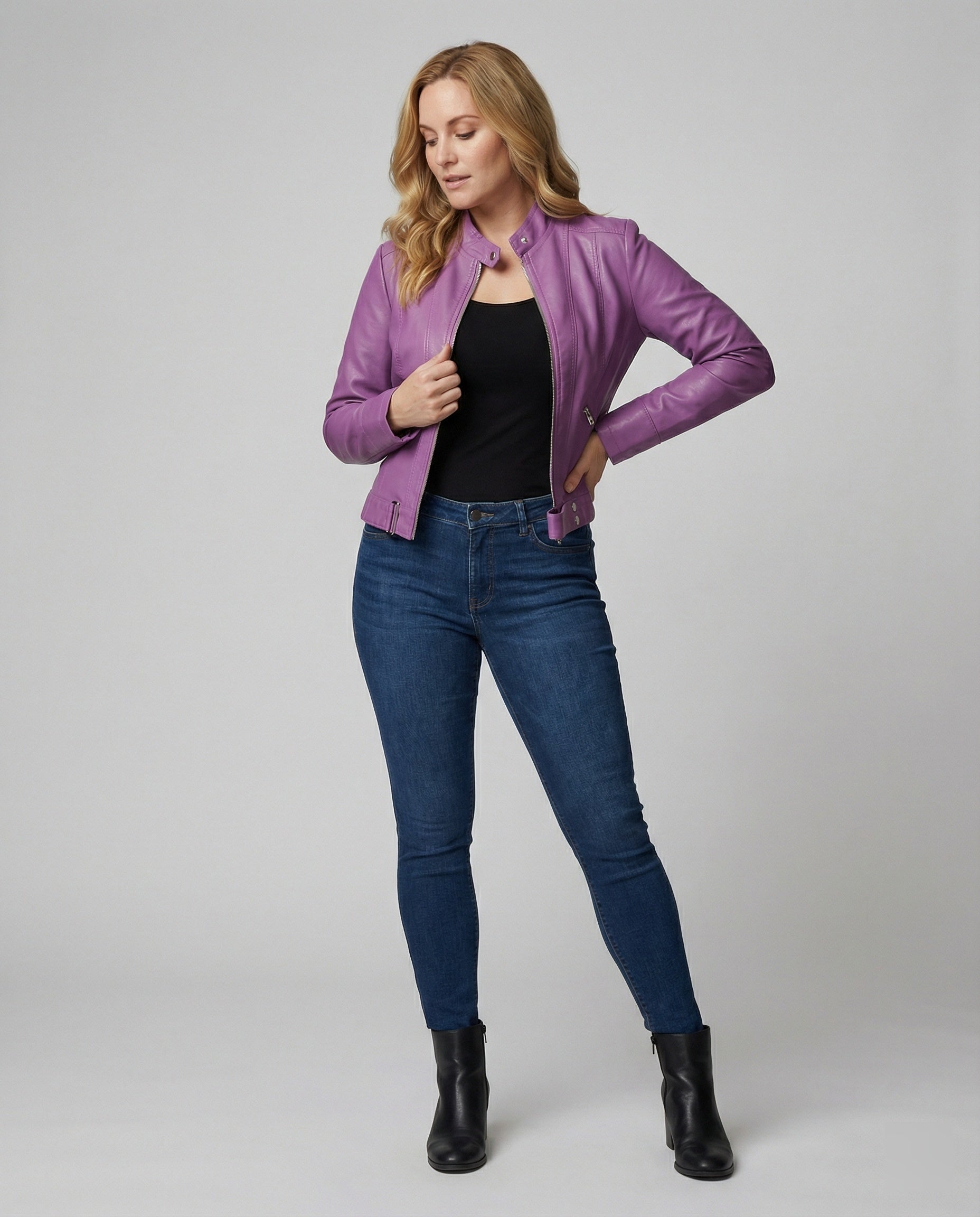 R&B | Edle Leder Jacke Damen