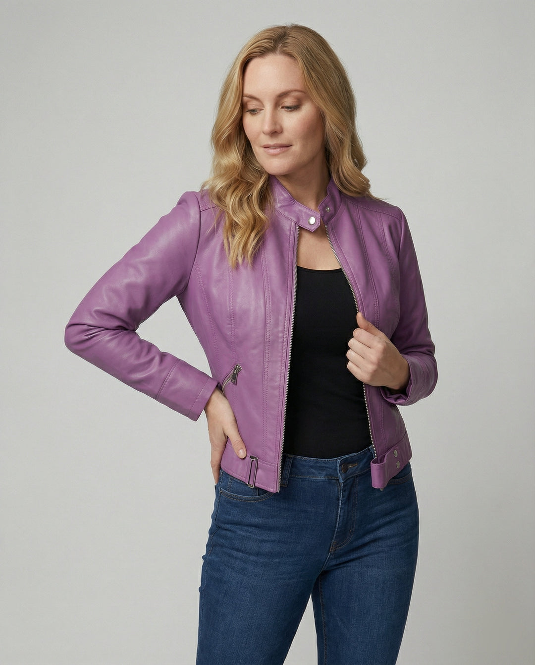 R&B | Edle Leder Jacke Damen