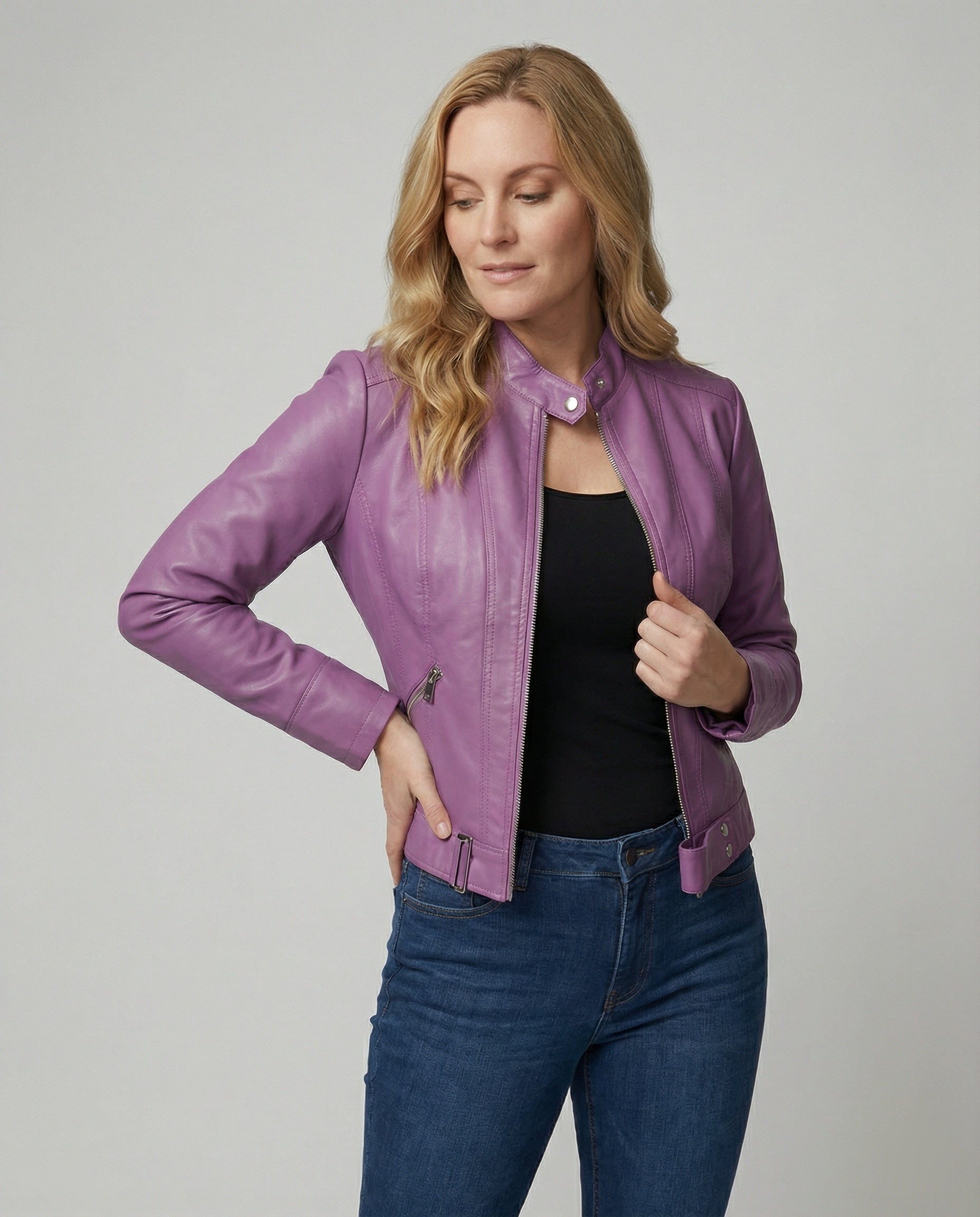 R&B | Edle Leder Jacke Damen