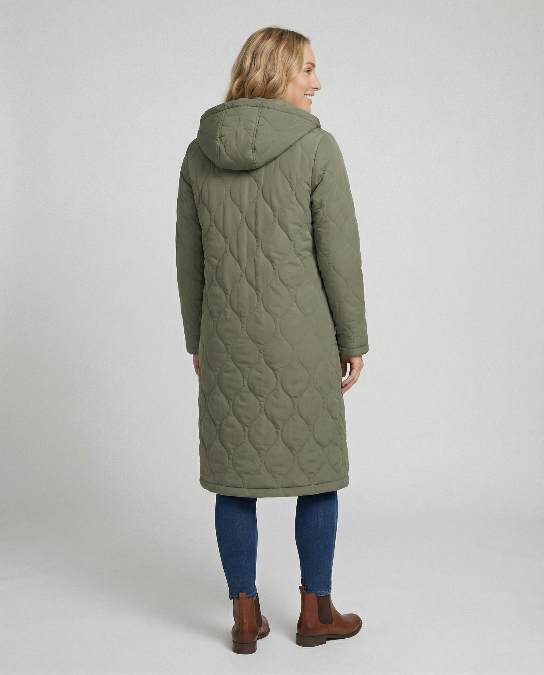 Warmer Gesteppter Daunenmantel Damen
