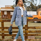 R&B | Übergröße Denim Damenjacke mit Bequemer Passform