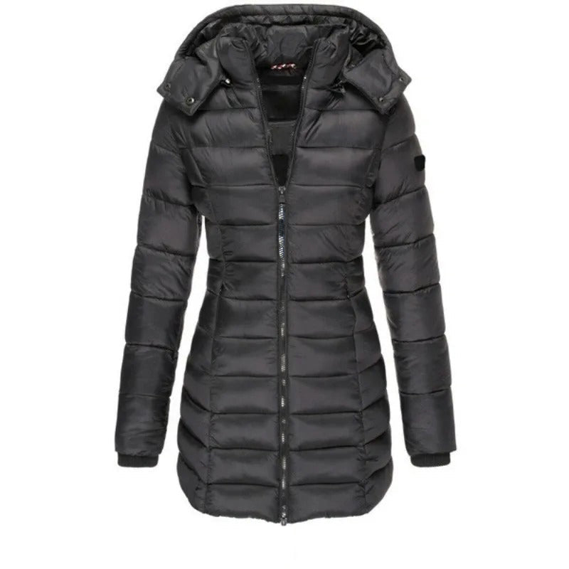R&B | Steppjacke mit Kapuze und Schmalem Schnitt