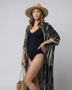 R&B | Glamouröse Sonnenschutz Resort Strandkleid Cover Up