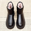 R&B | Leder Dicksohlige Baumwollstiefel