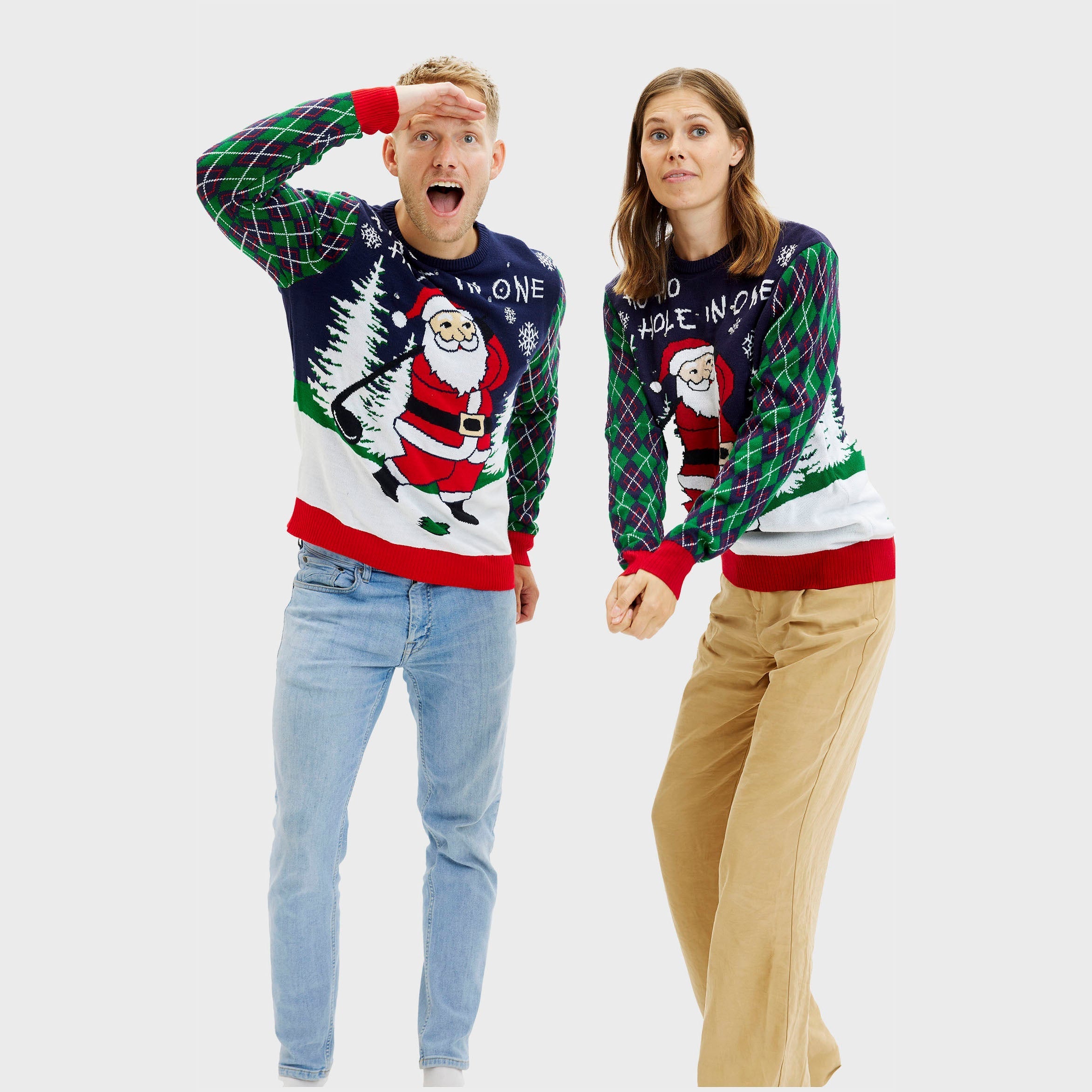 R&B | Ho Ho Hole In One Weihnachts-Pullover Damen