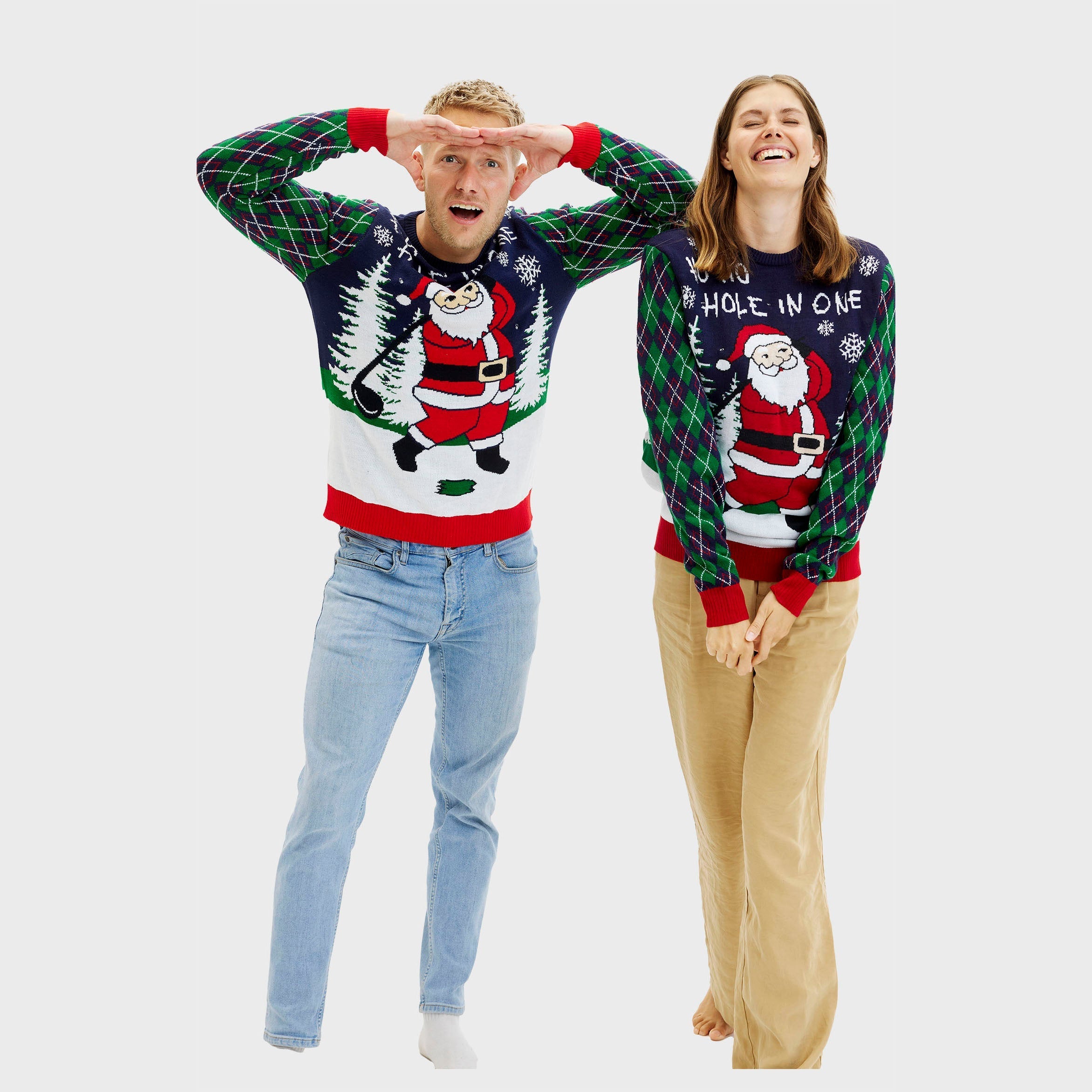 R&B | Ho Ho Hole In One Weihnachts-Pullover Damen