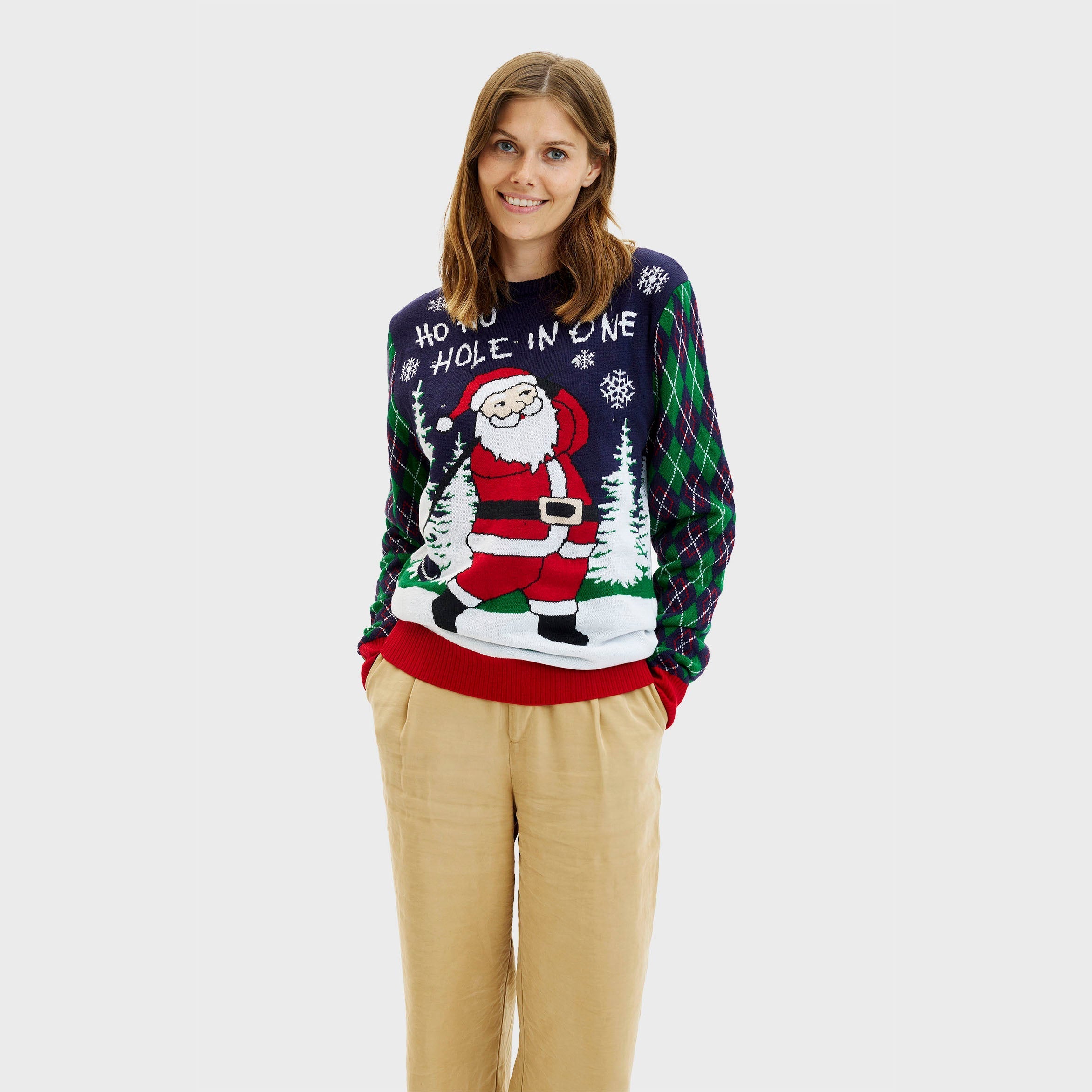 R&B | Ho Ho Hole In One Weihnachts-Pullover Damen