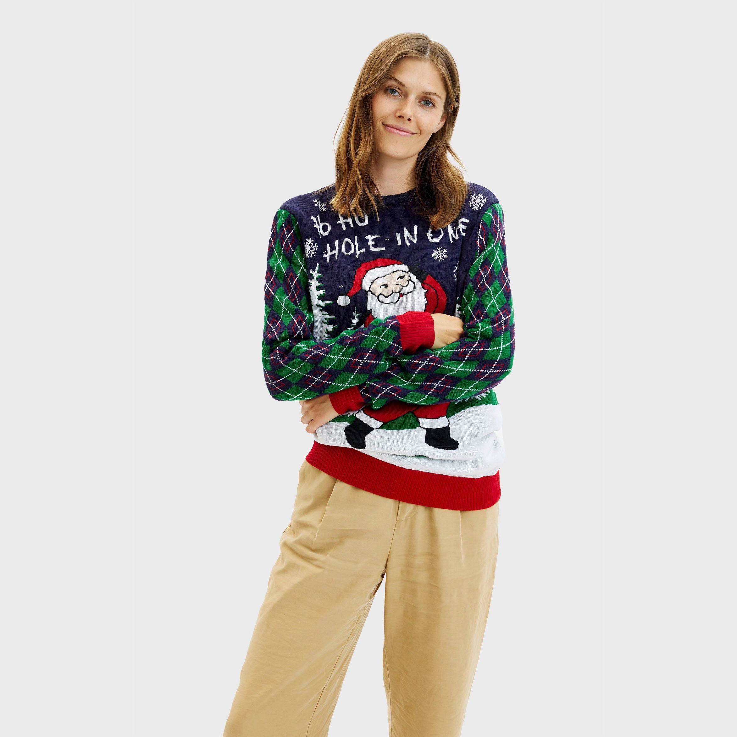 R&B | Ho Ho Hole In One Weihnachts-Pullover Damen