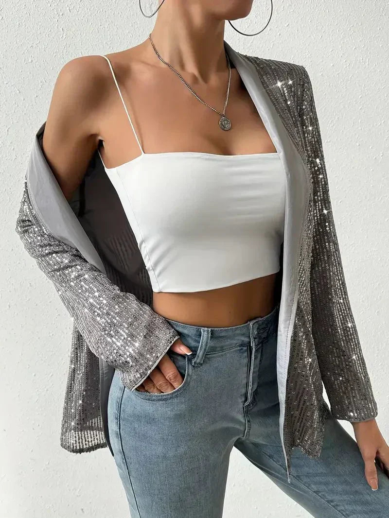 R&B | Blazer mit Glanzenden Pailletten Aerys