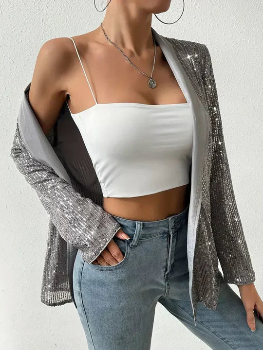 R&B | Blazer mit Glanzenden Pailletten Aerys