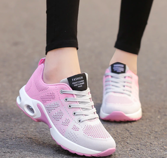 R&B | Orthopädische Leichte, Atmungsaktive Sport-Sneaker für Damen Sportlicher Casual-Running-Schuh mit Air-Cushion-Sohle