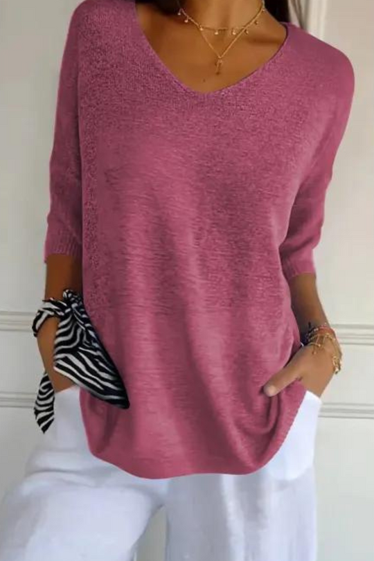 R&B | Stricktop mit V-Ausschnitt