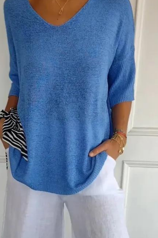 R&B | Stricktop mit V-Ausschnitt